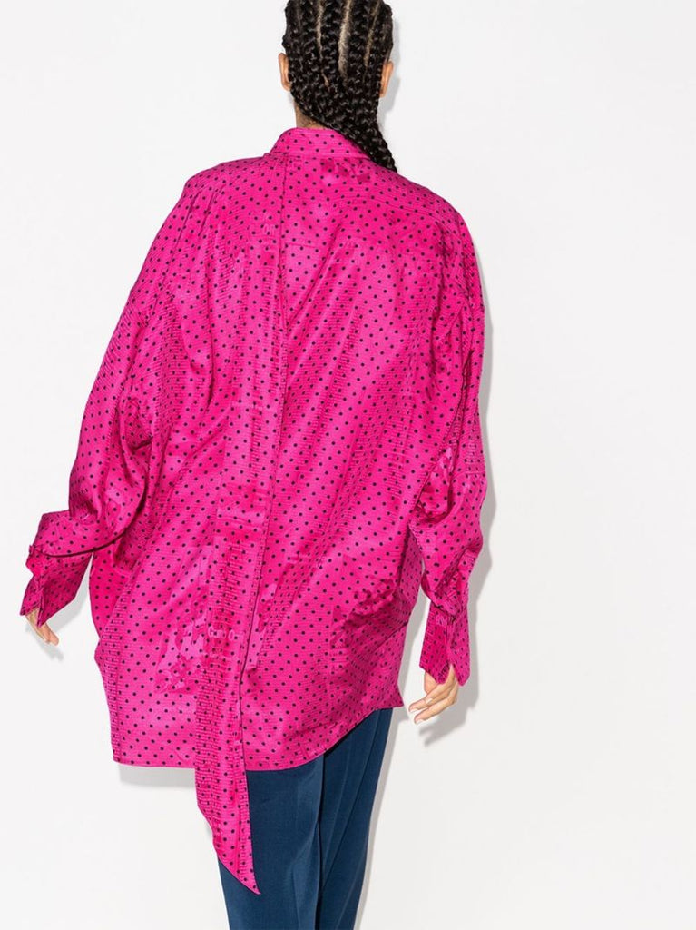 Polka-dot Oversized Shirt