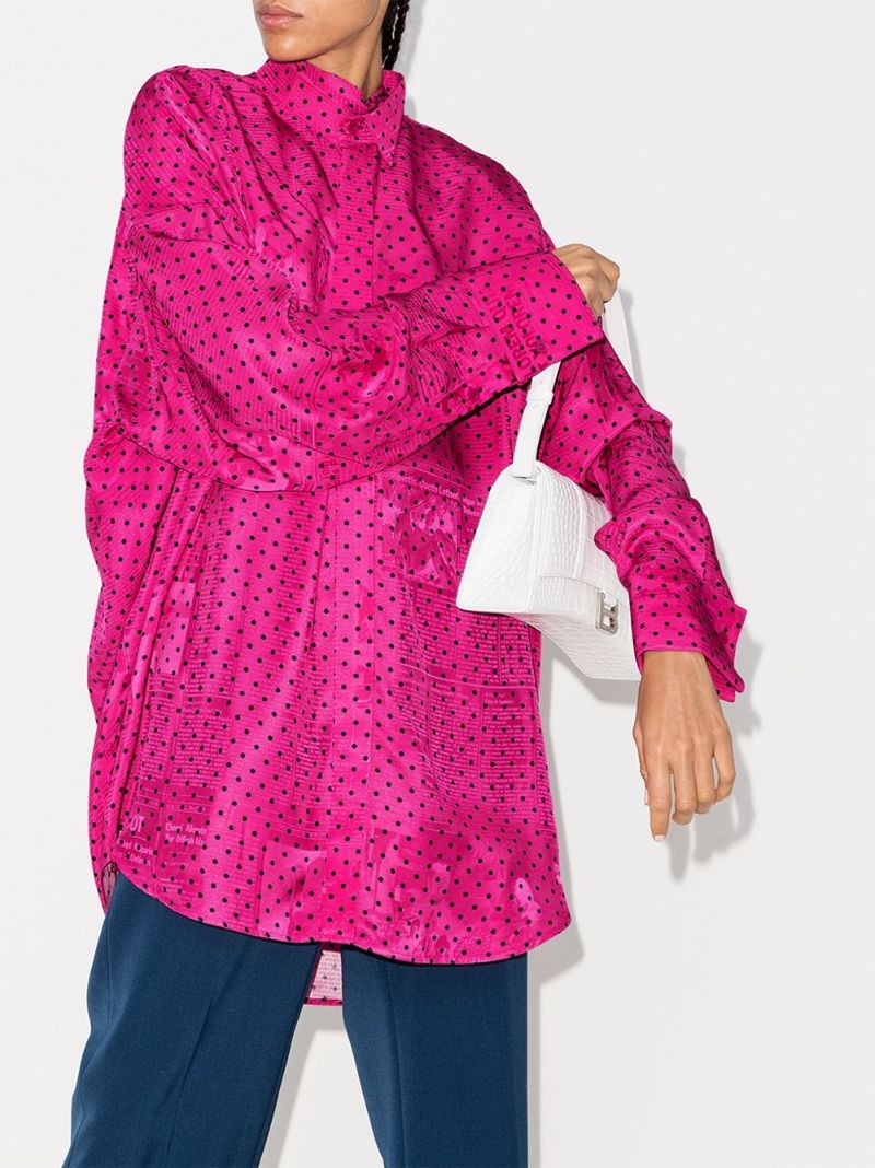 Polka-dot Oversized Shirt