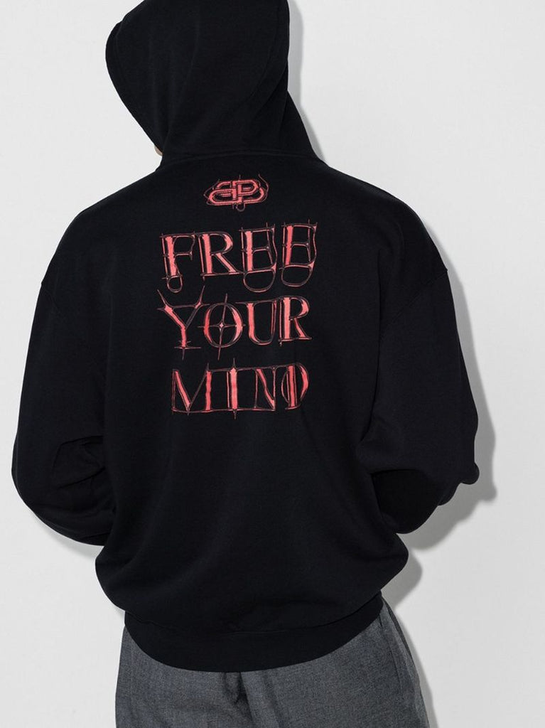 Graphic-logo Cotton Hoodie