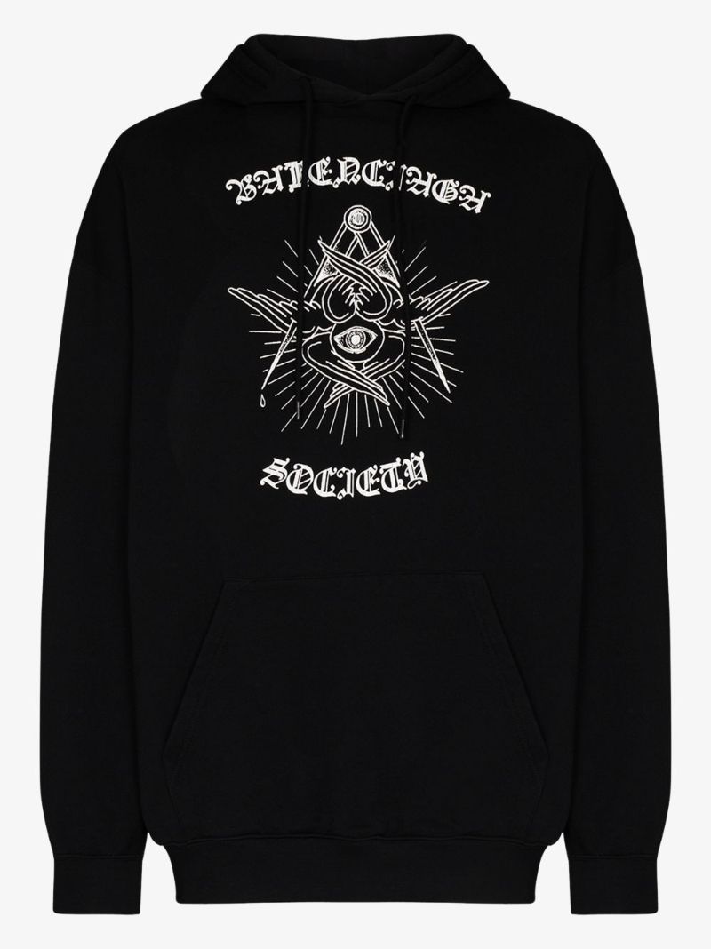 Graphic-logo Cotton Hoodie