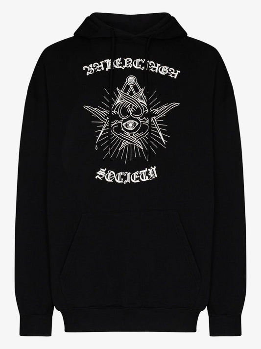 Graphic-logo Cotton Hoodie
