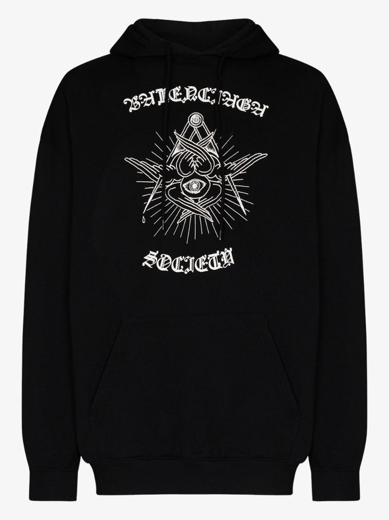 Graphic-logo Cotton Hoodie