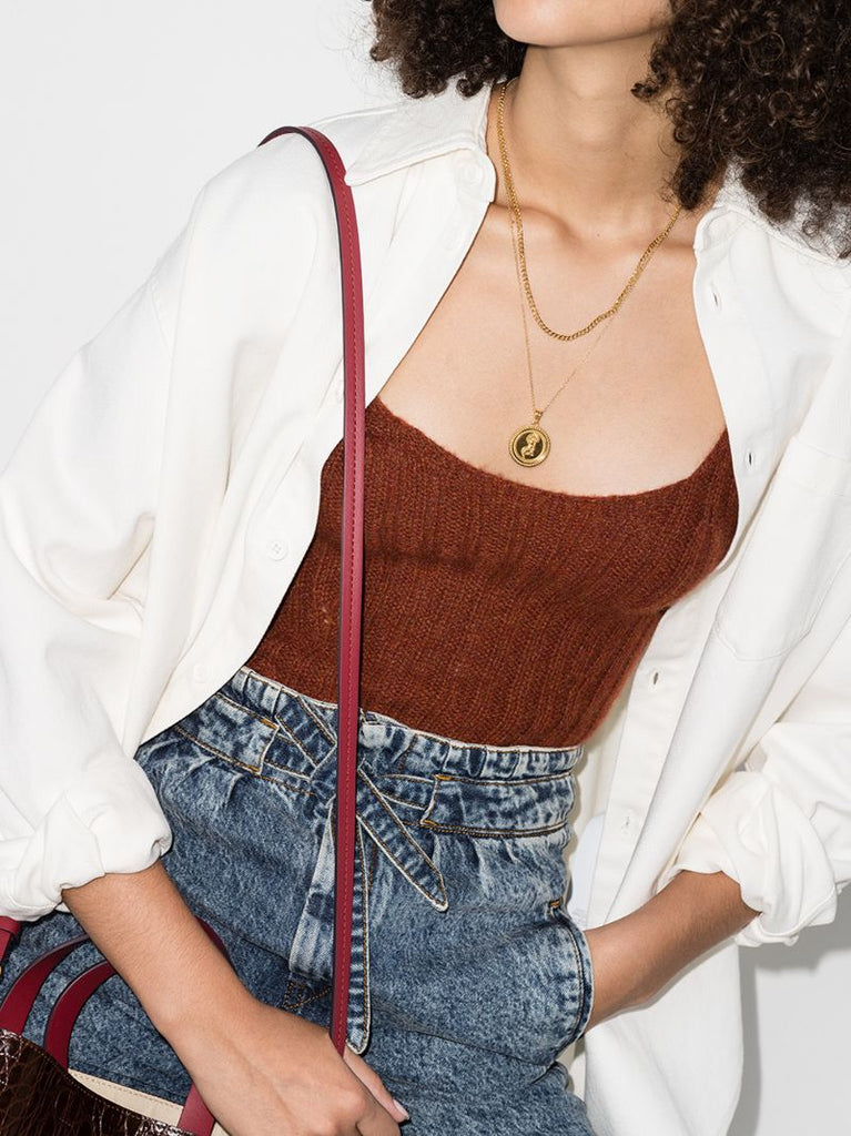 Gold-plated Anchor Chain Necklace