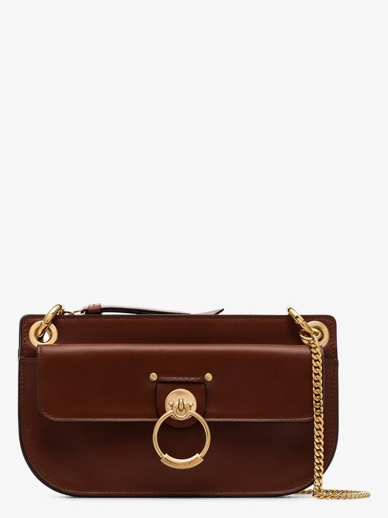 Brown Tess Leather Cross Body Bag