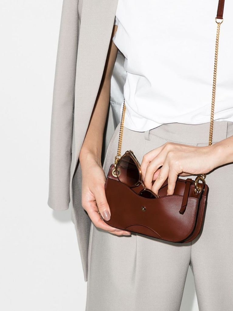 Brown Tess Leather Cross Body Bag