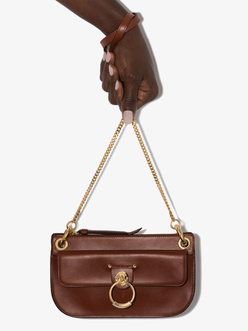 Brown Tess Leather Cross Body Bag
