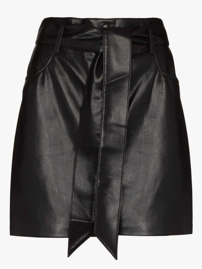 Vegan Leather Mini Skirt