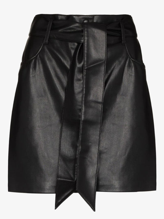 Vegan Leather Mini Skirt
