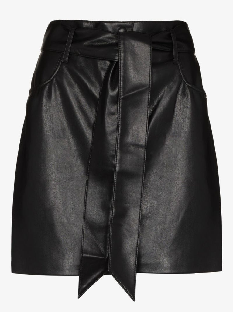 Vegan Leather Mini Skirt