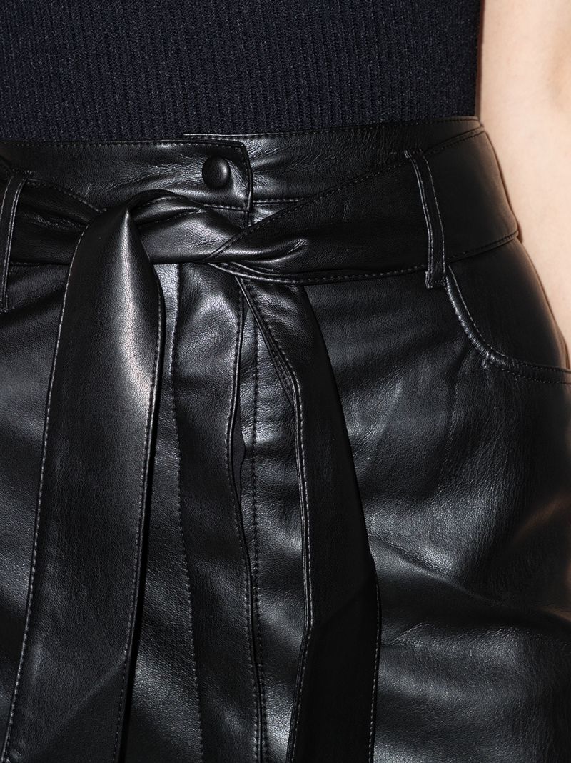 Vegan Leather Mini Skirt