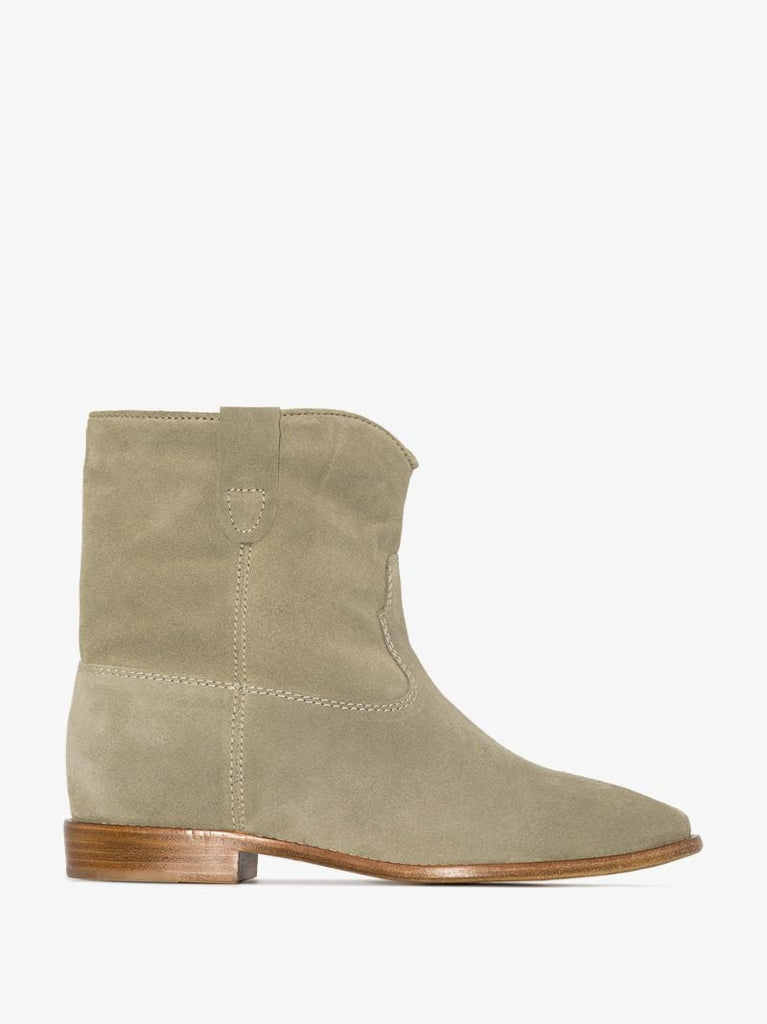 Brown Crisi Suede Ankle Boots