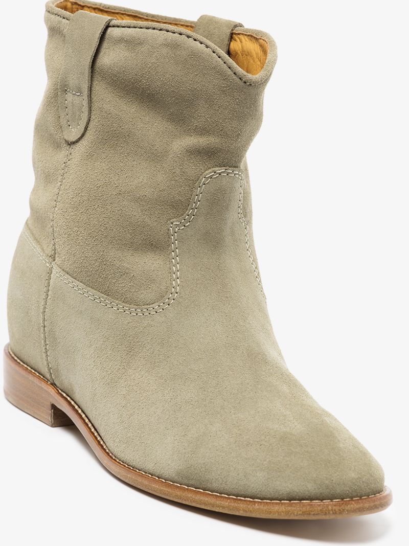 Brown Crisi Suede Ankle Boots