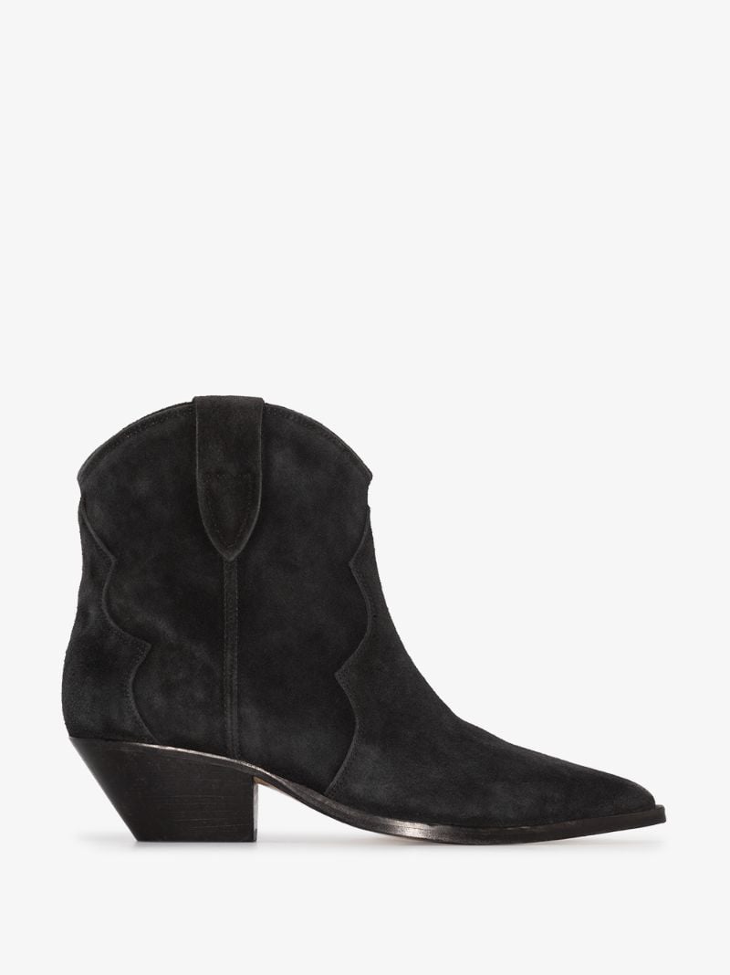 Black Dewina 40 Suede Western Boots