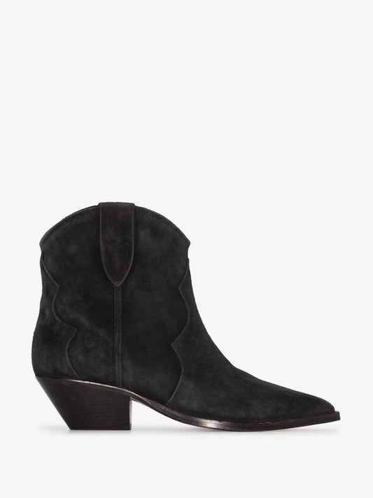 Black Dewina 40 Suede Western Boots