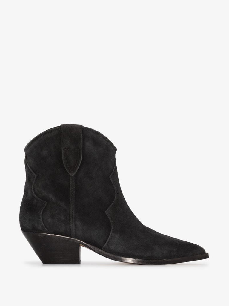 Black Dewina 40 Suede Western Boots