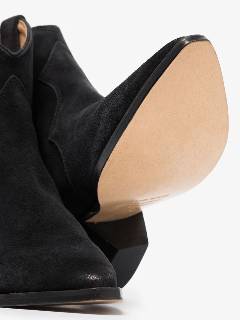 Black Dewina 40 Suede Western Boots