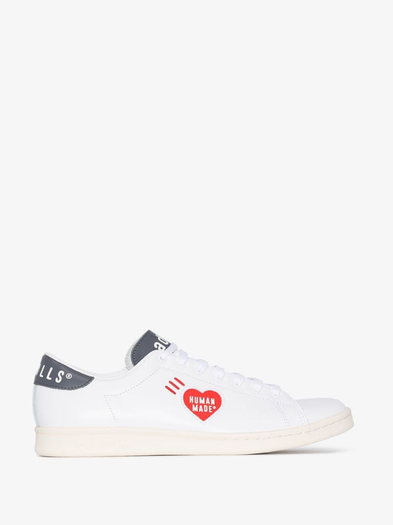 X Human Made White Stan Smith Leather Sneakers