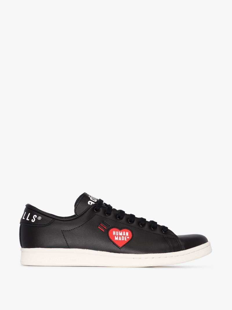 X Human Made Black Stan Smith Leather Sneakers