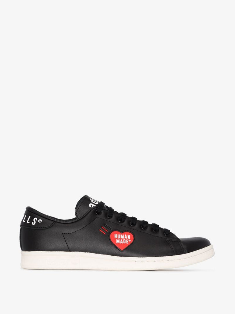 X Human Made Black Stan Smith Leather Sneakers