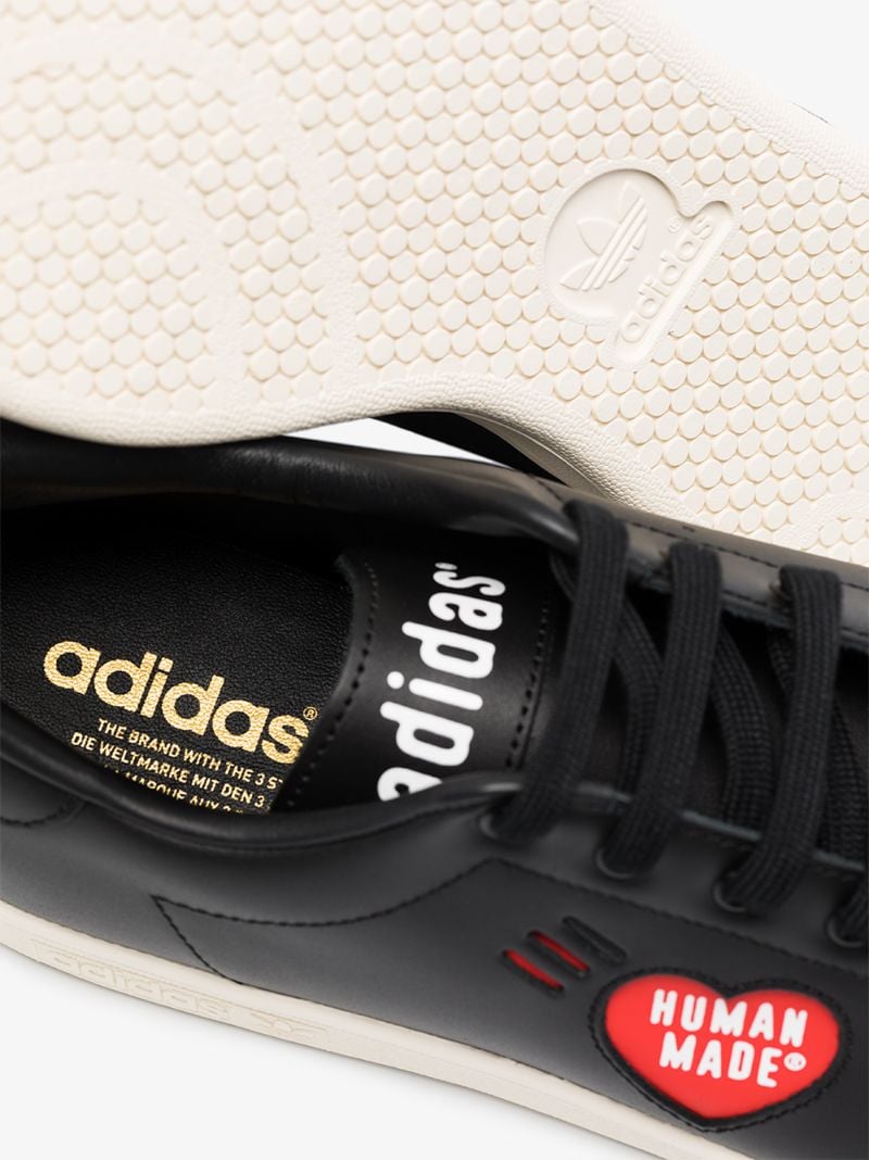 X Human Made Black Stan Smith Leather Sneakers