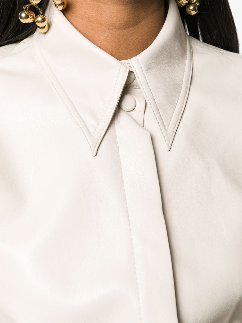 Naum Faux Leather Shirt