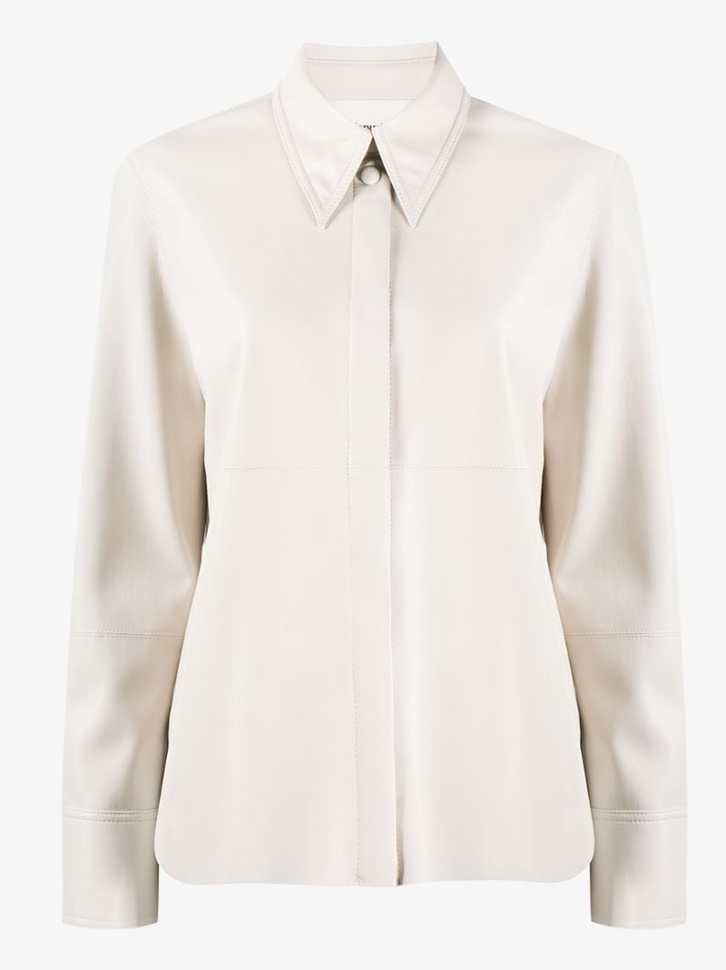 Naum Faux Leather Shirt