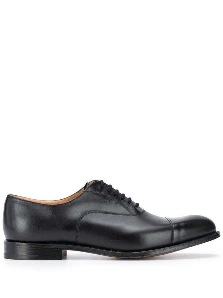 Black Dubai Leather Oxford Shoes