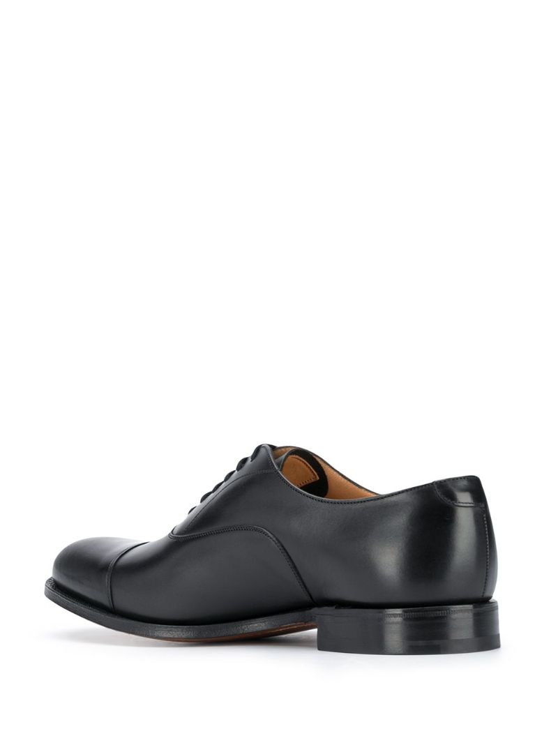Black Dubai Leather Oxford Shoes