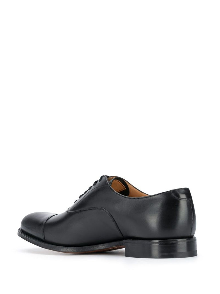 Black Dubai Leather Oxford Shoes