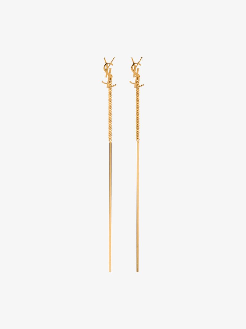 Gold-tone Opyum Monogram Threader Earrings