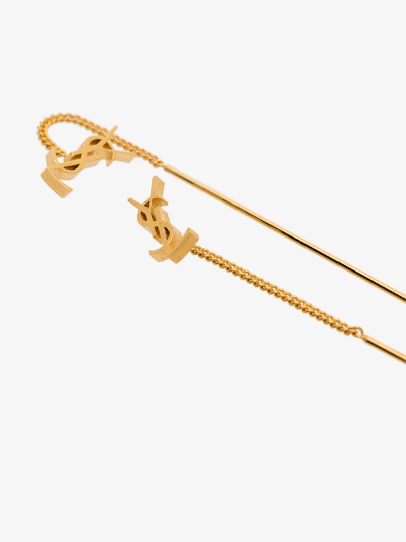 Gold-tone Opyum Monogram Threader Earrings
