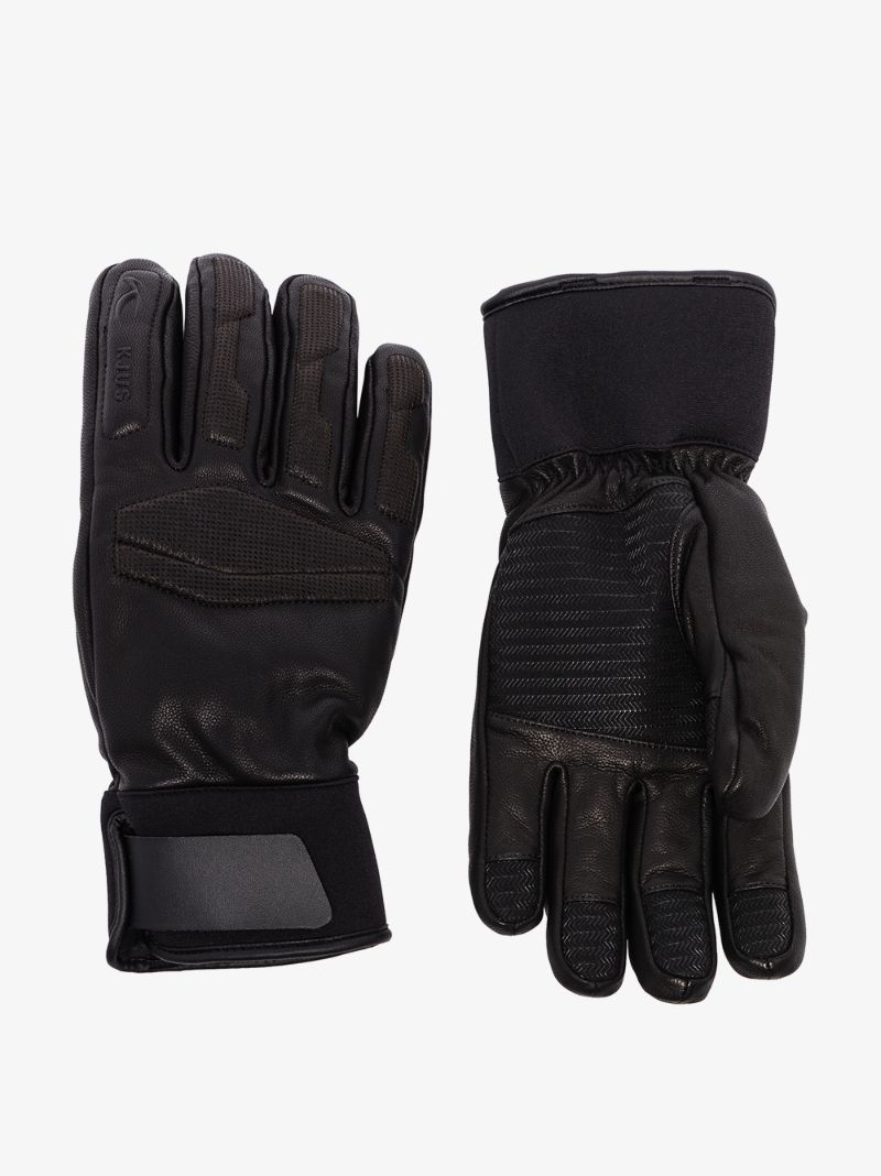 Black Performance Ski Gloves