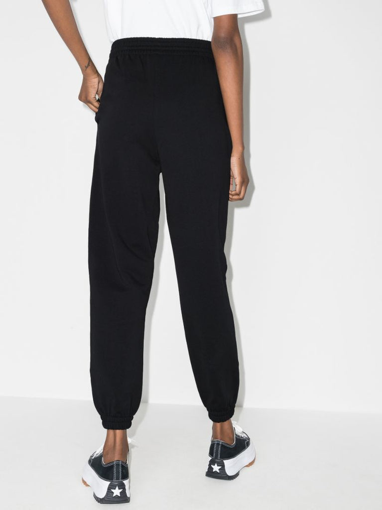 Black Knitted Track Pants