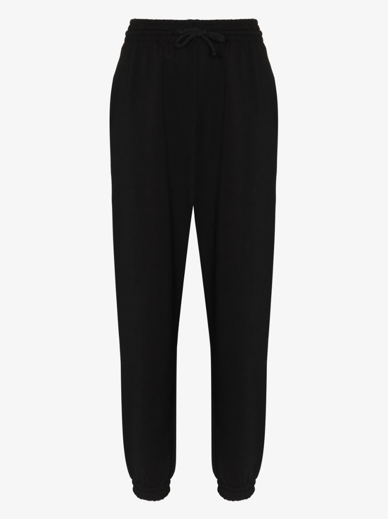 Black Knitted Track Pants