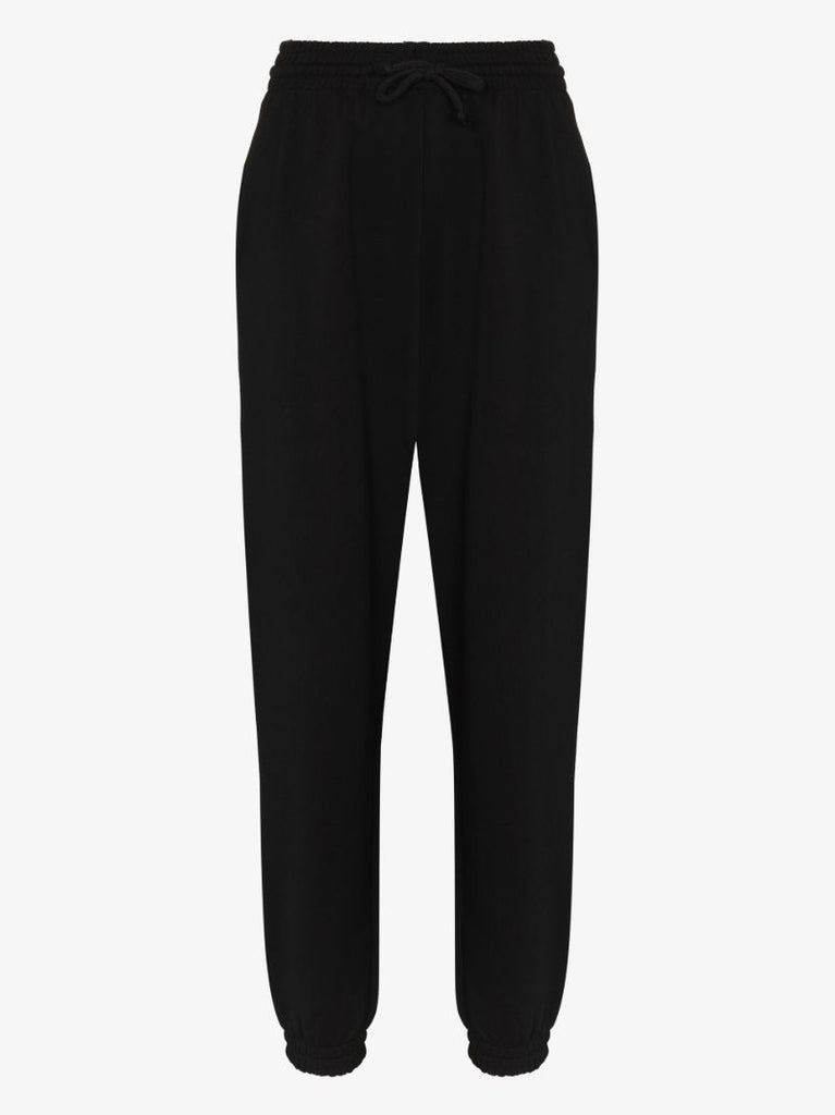 Black Knitted Track Pants