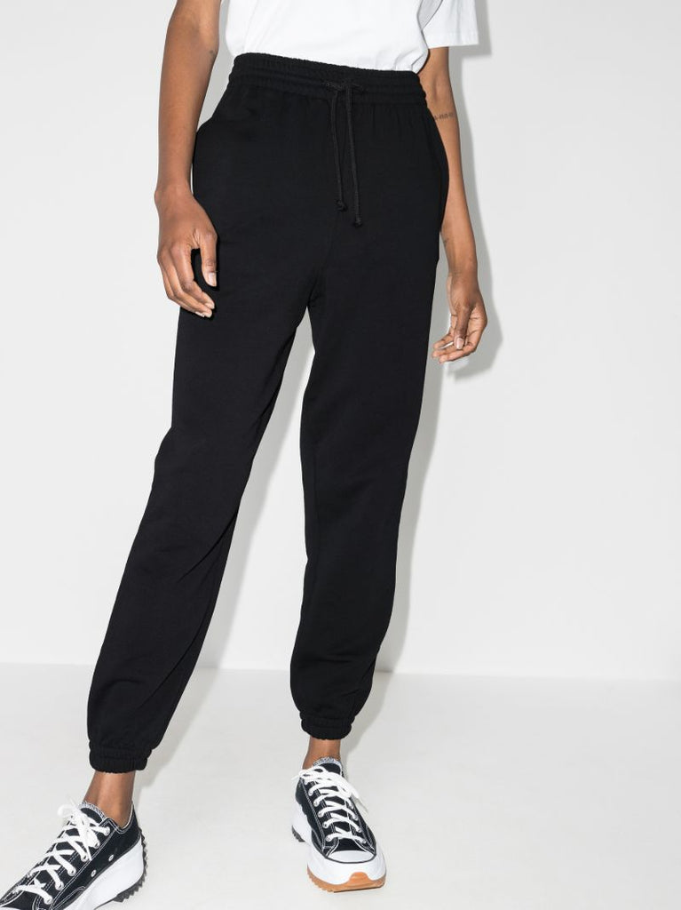 Black Knitted Track Pants