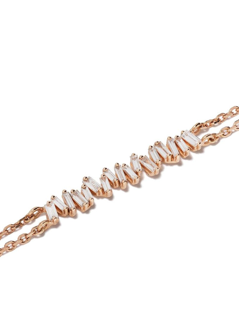 18k Rose Gold Classic Diamond Bracelet