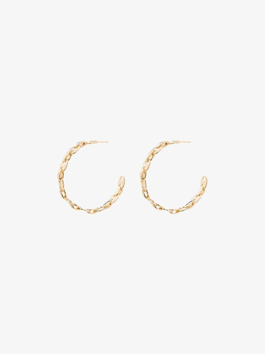 Gold Tone Eight Hoop Earrings