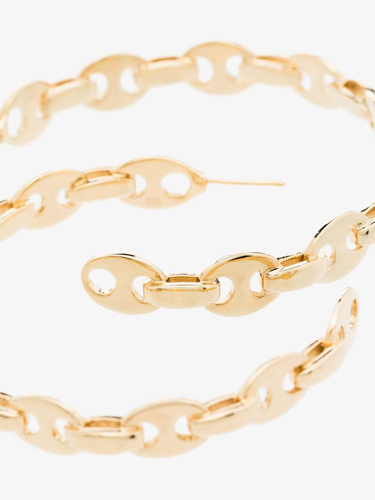 Gold Tone Eight Hoop Earrings