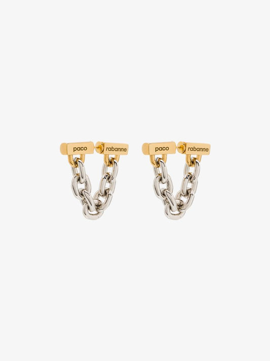 Gold Tone Chain Earrings