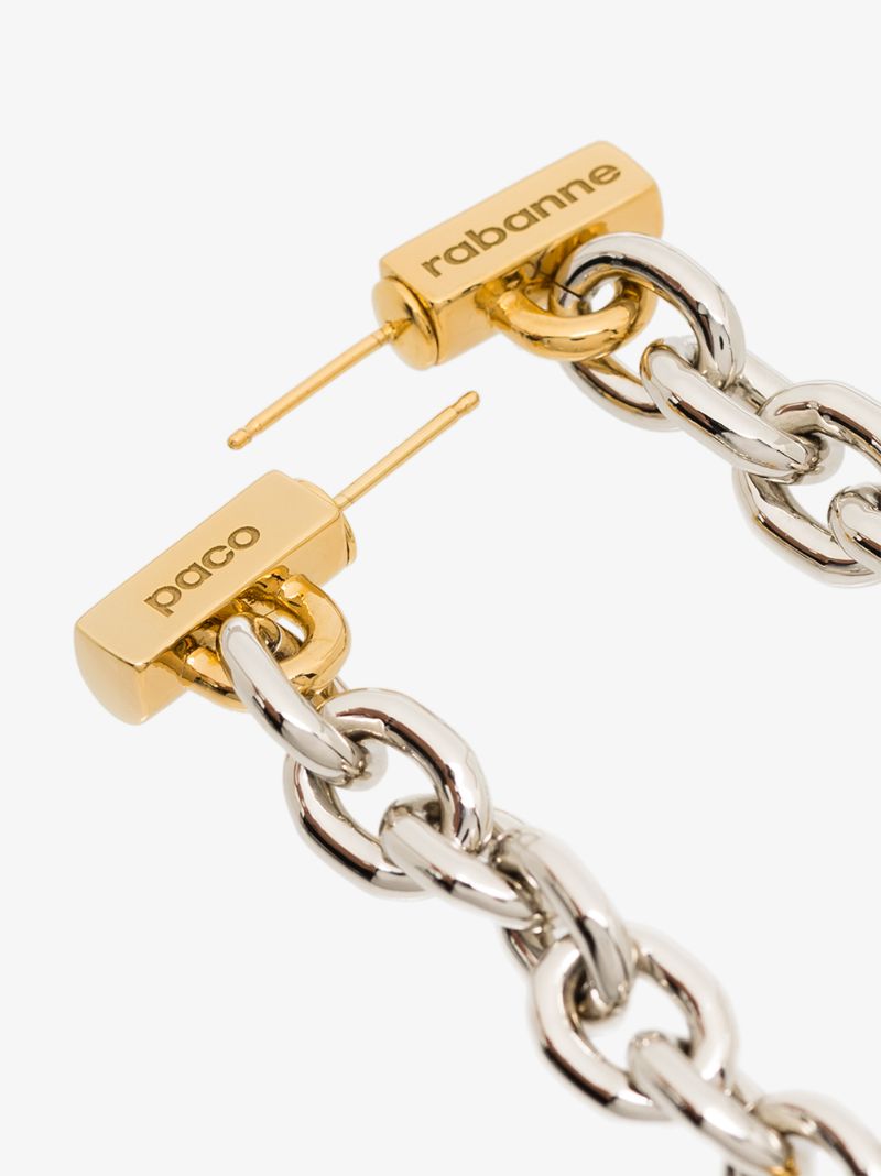 Gold Tone Chain Earrings