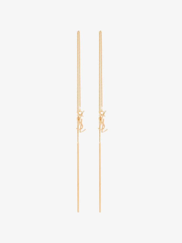 Gold-tone Opyum Chain Pendant Earrings