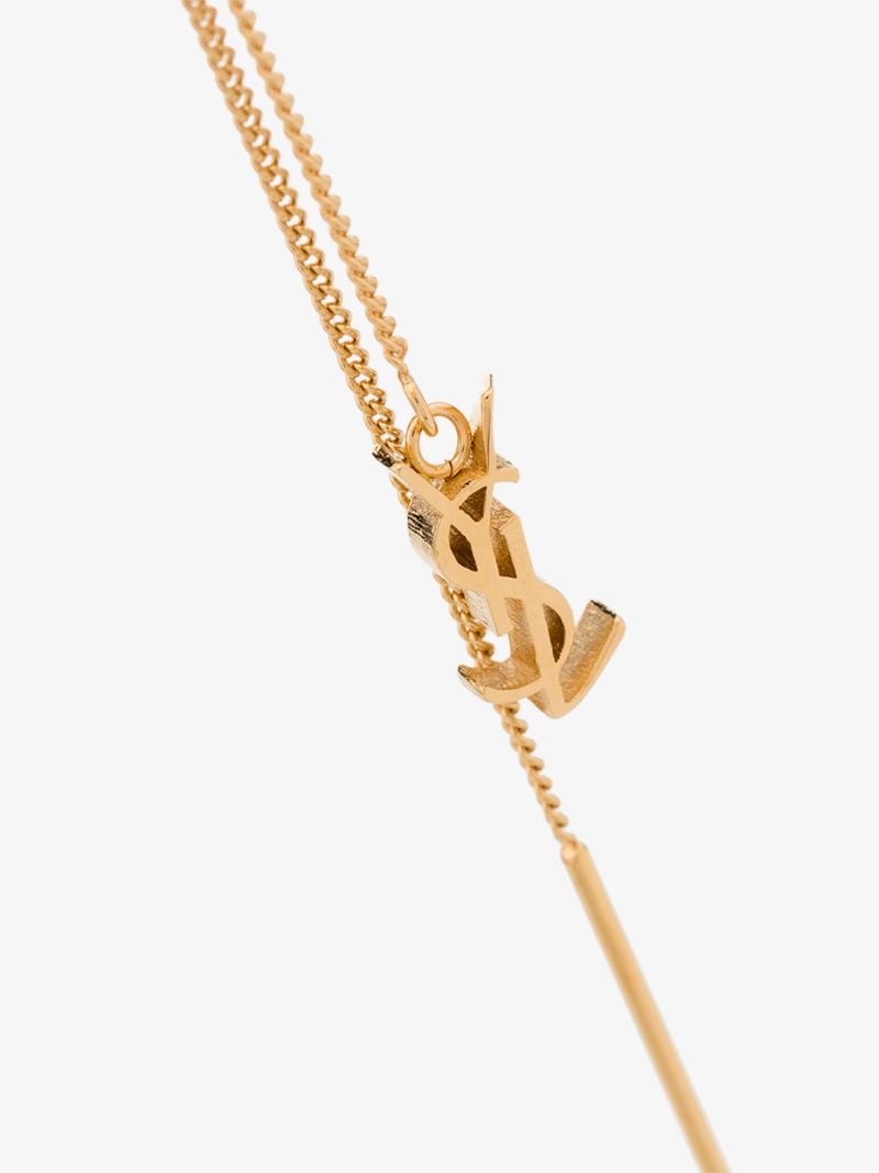 Gold-tone Opyum Chain Pendant Earrings