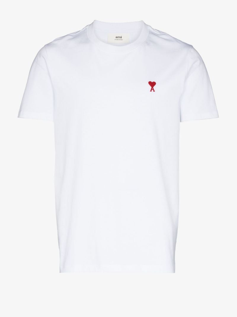 White Ami De Coeur Organic-cotton T-shirt