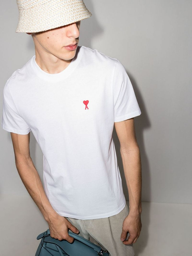 White Ami De Coeur Organic-cotton T-shirt
