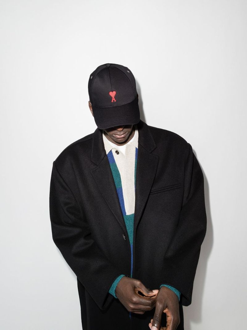 Black Classic Ami De Coeur Baseball Cap