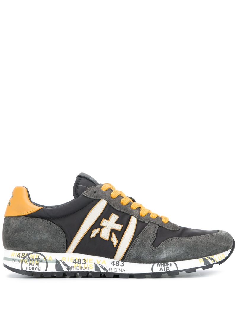 Grey Eric Leather Sneakers