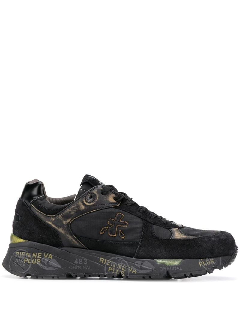 Black Logo Low Top Sneakers