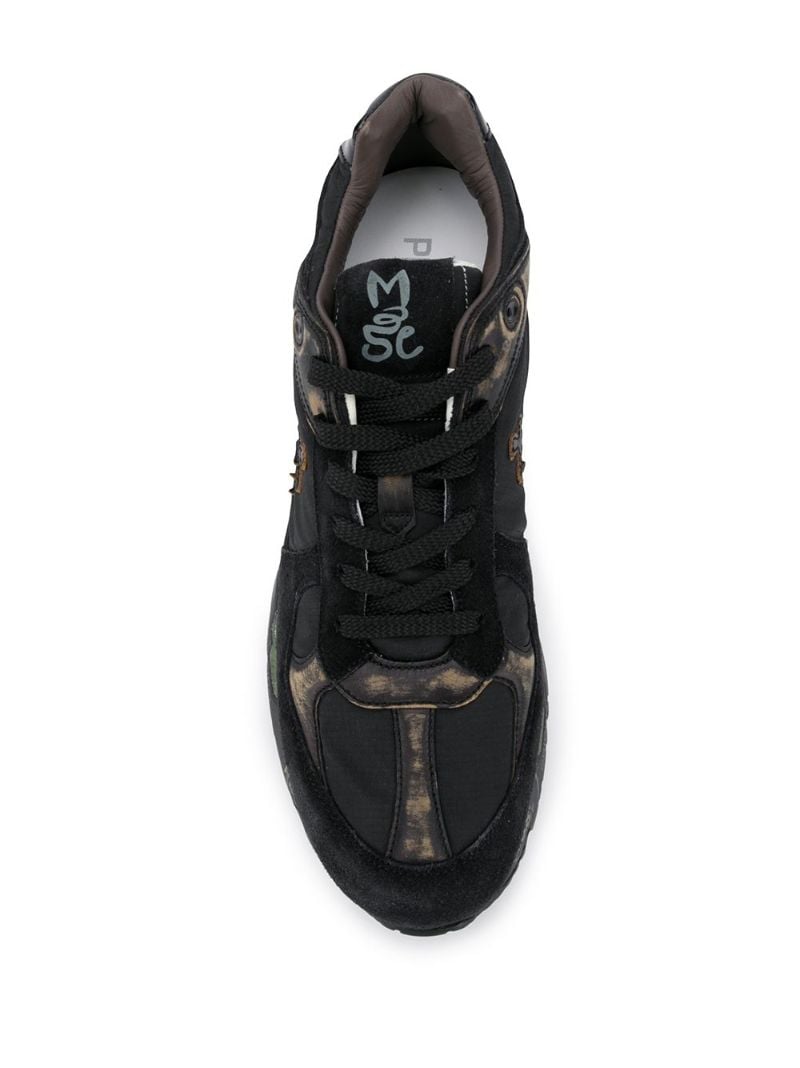 Black Logo Low Top Sneakers