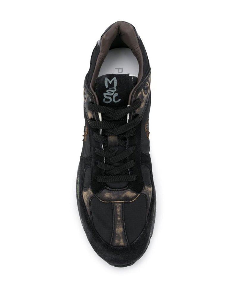 Black Logo Low Top Sneakers